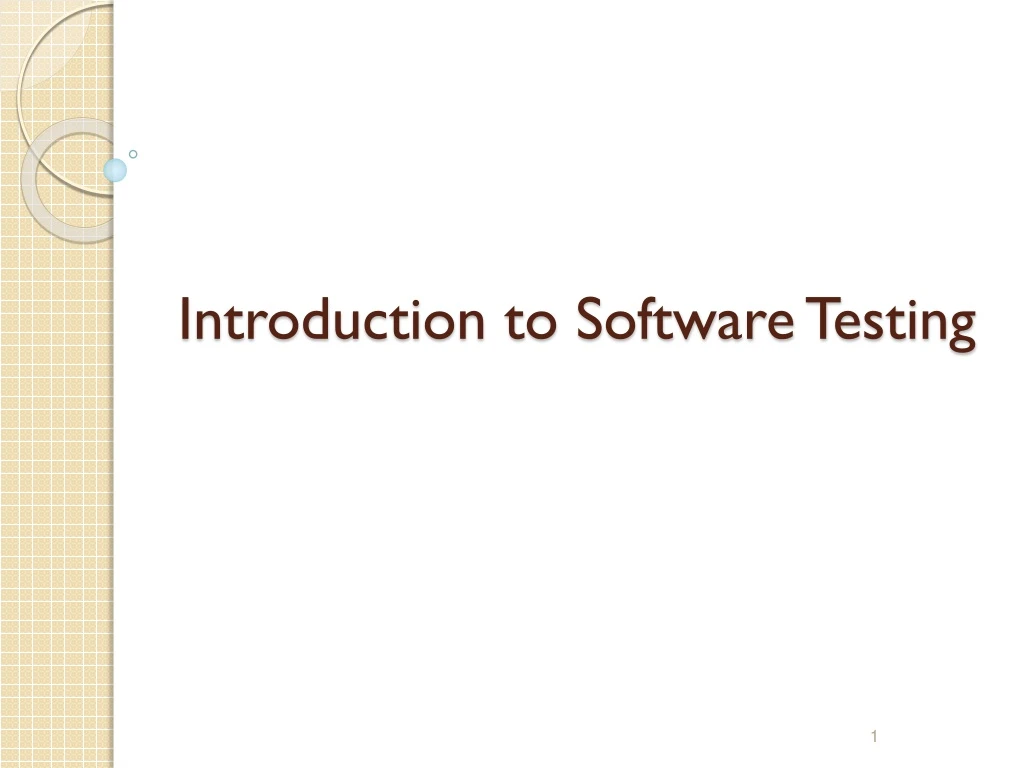 introduction to software testing