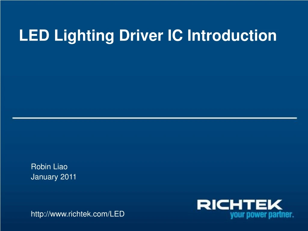 led lighting driver ic introduction