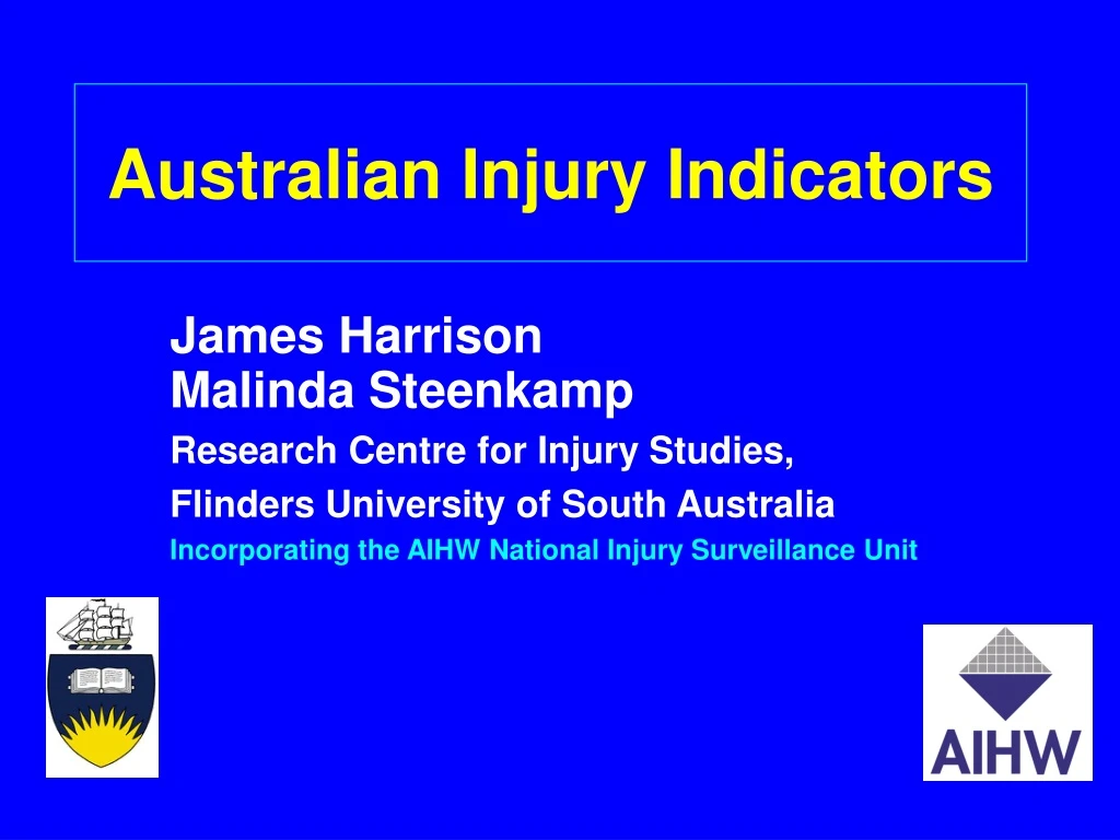 australian injury indicators