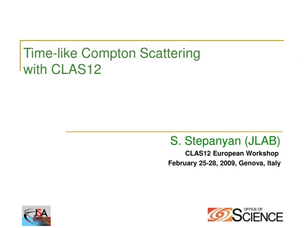 Time-like Compton Scattering with CLAS12