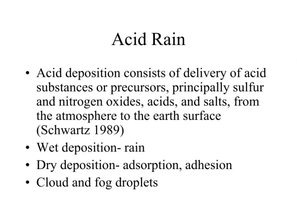 Acid Rain