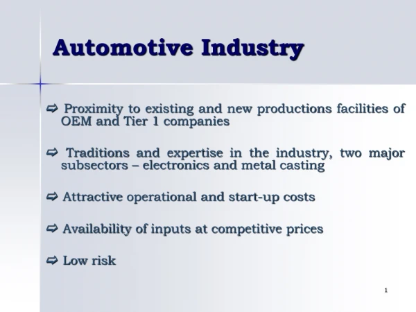 Automotive Industry