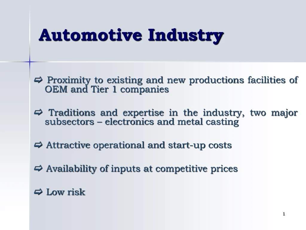 automotive industry