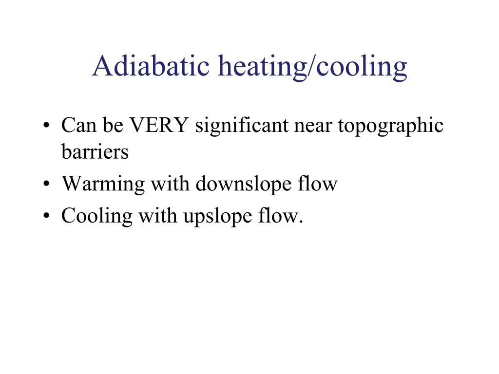 adiabatic heating cooling