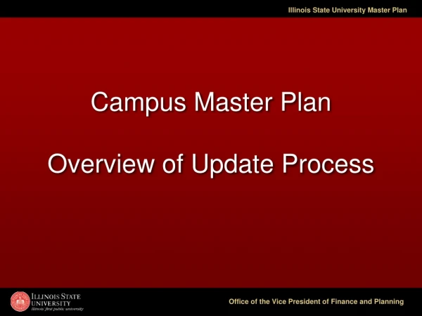 Campus Master Plan Overview of Update Process