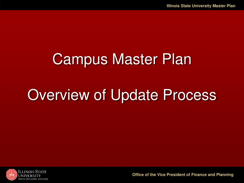 campus master plan overview of update process