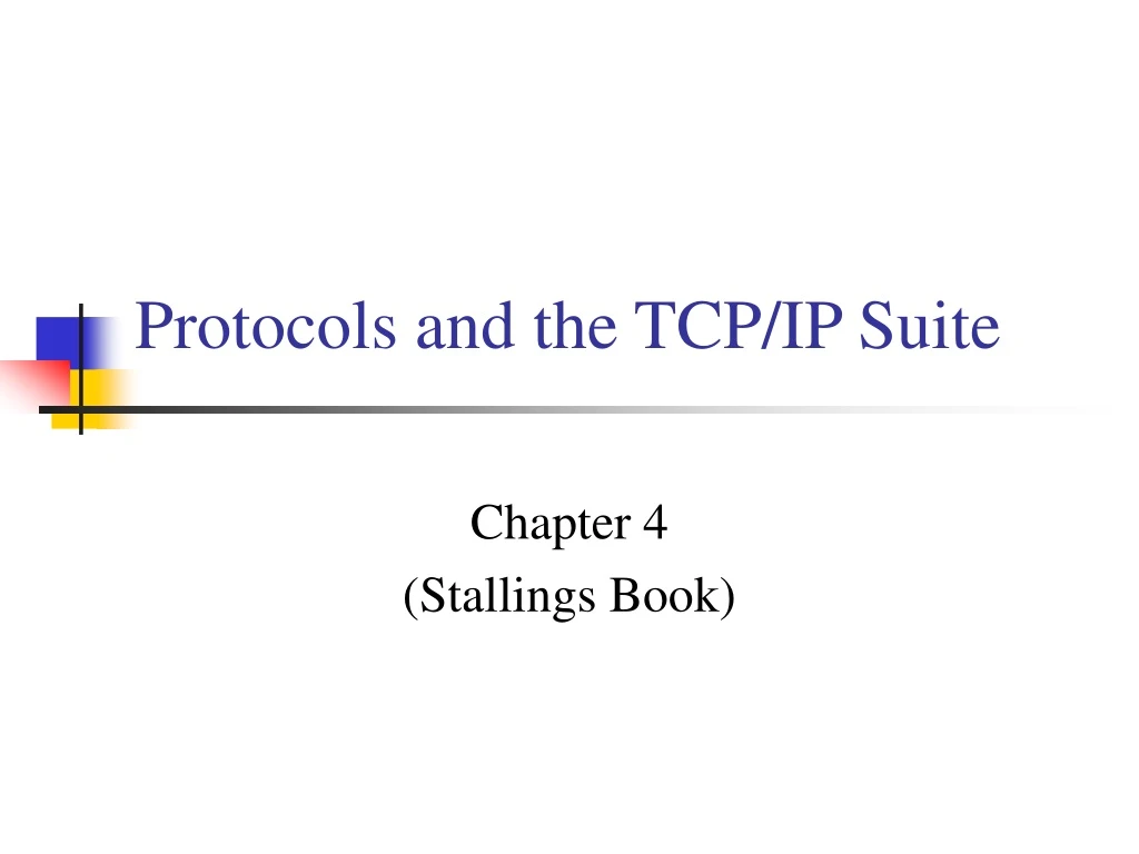 protocols and the tcp ip suite