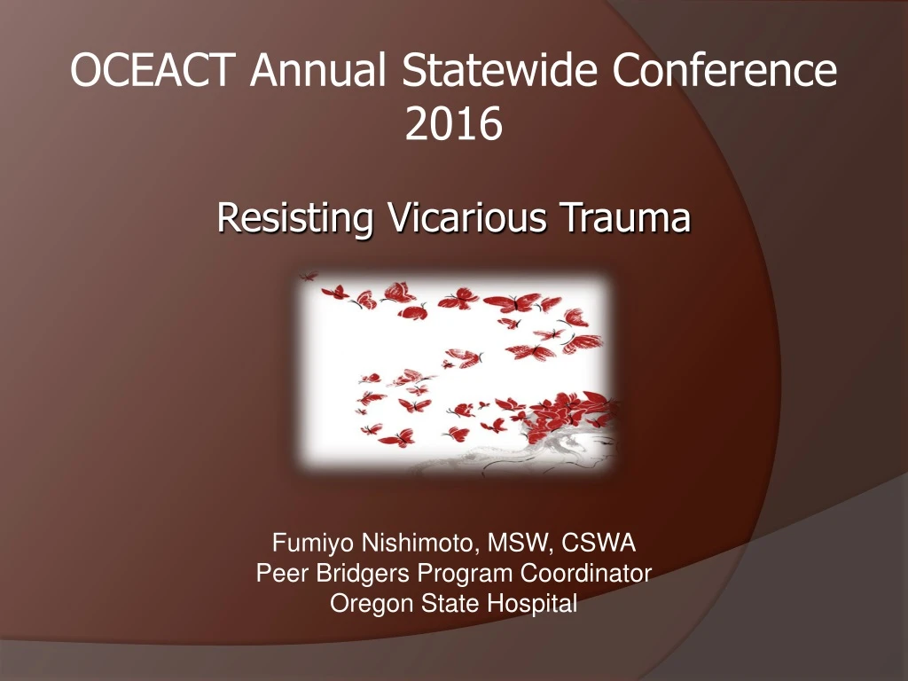 oceact annual statewide conference 2016 resisting
