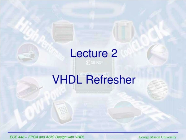 VHDL Refresher