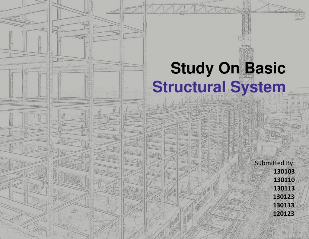 study on basic structural system