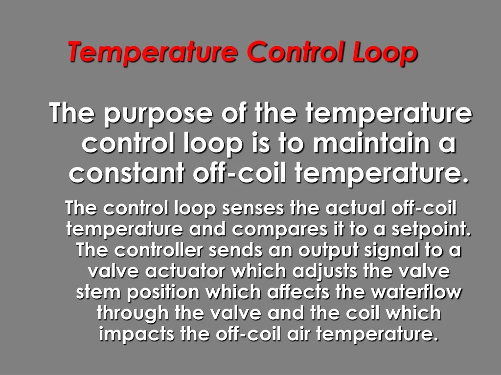 temperature control loop