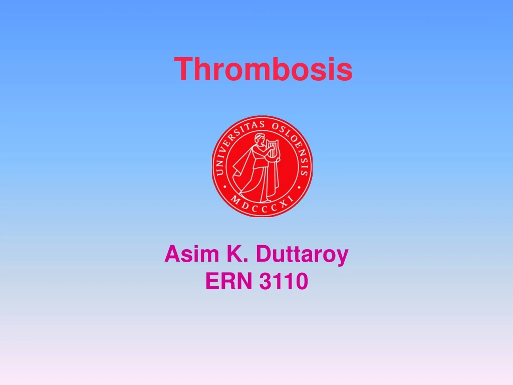 thrombosis