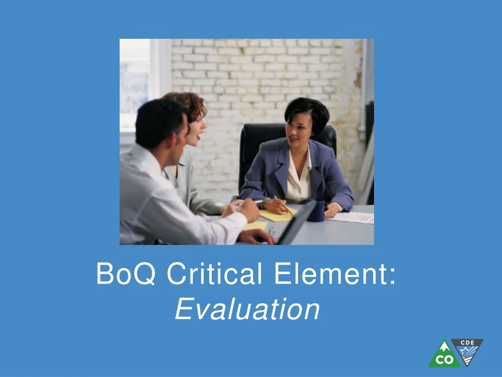 boq critical element evaluation