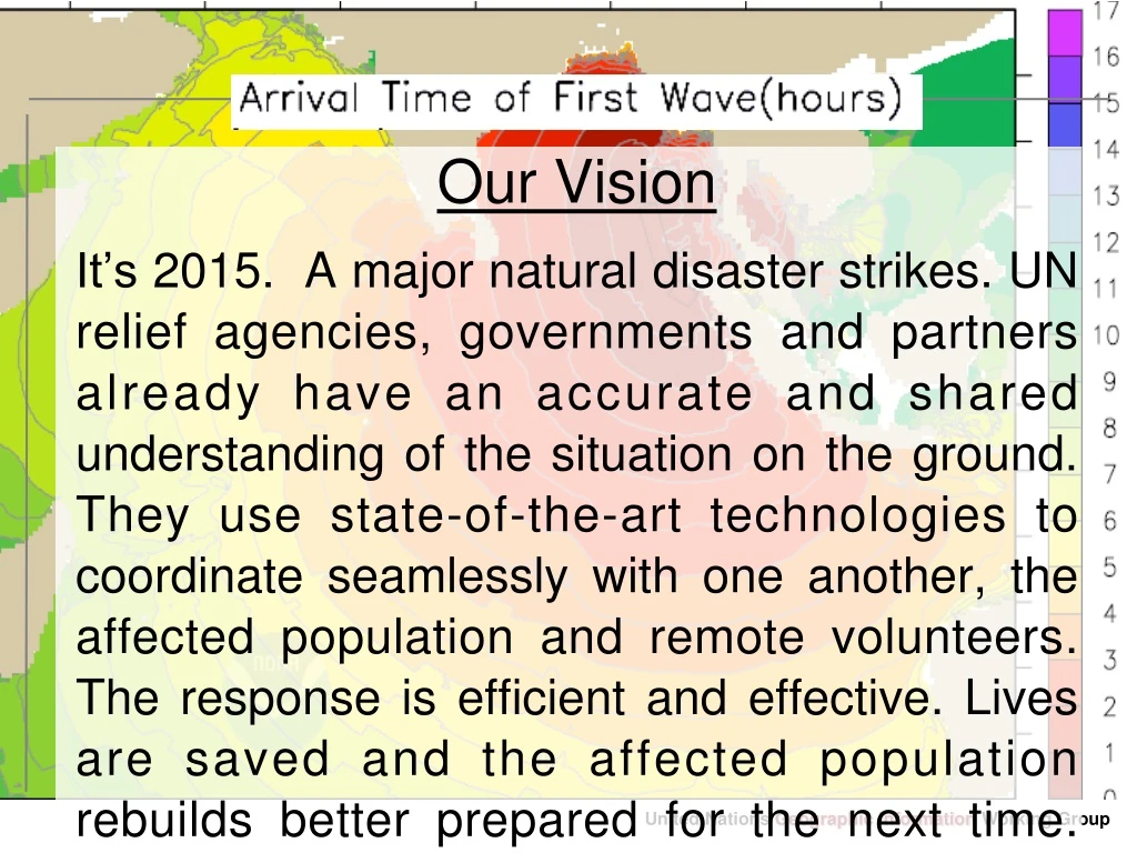 our vision it s 2015 a major natural disaster