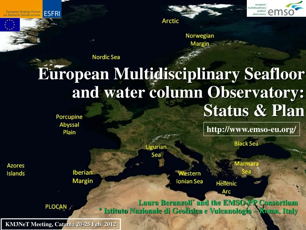 european multidisciplinary seafloor and water
