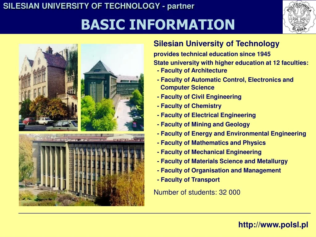 silesian university of technology partner basic