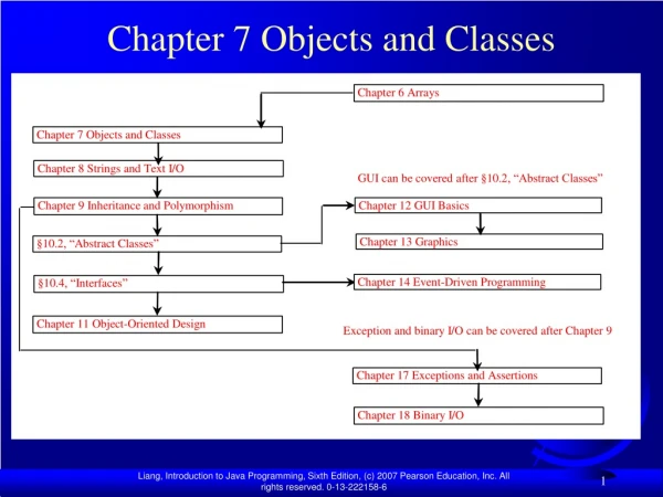 Chapter 7 Objects and Classes