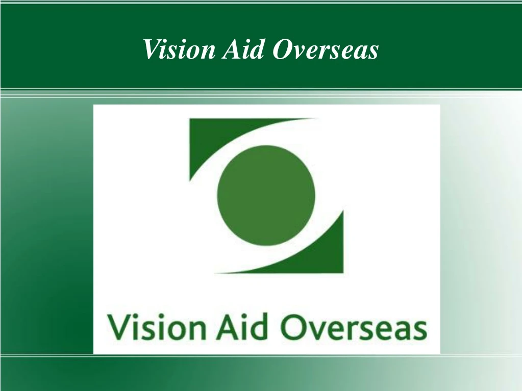 vision aid overseas