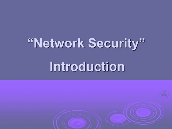 “Network Security”