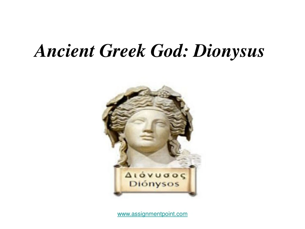 ancient greek god dionysus