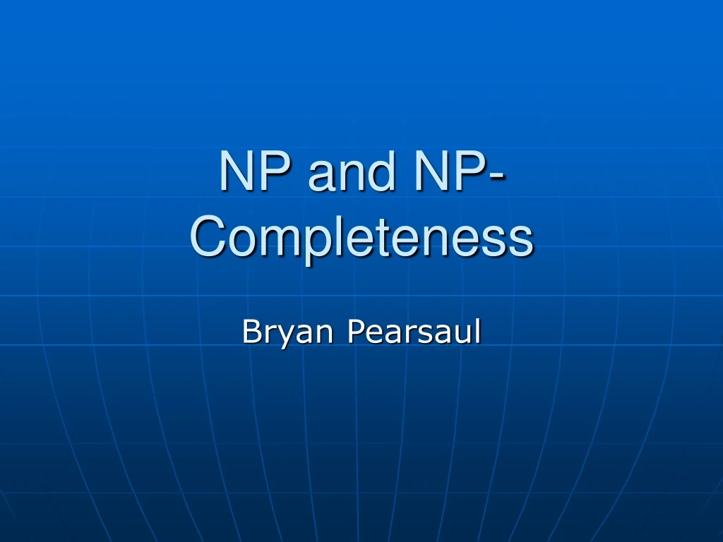 np and np completeness