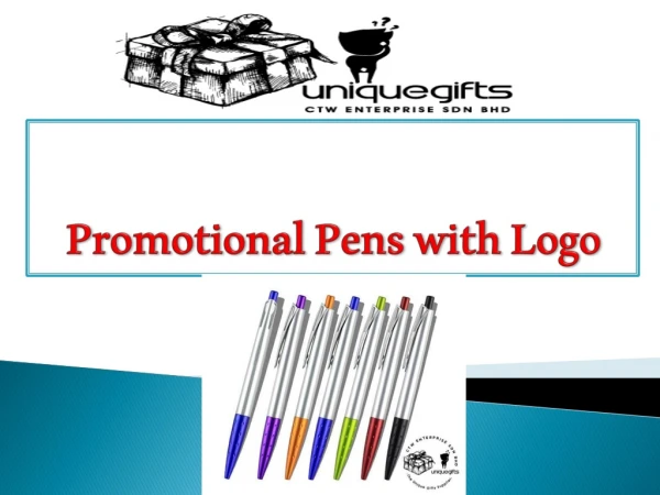 Promotional Pens Personalized with Your Printed Logo