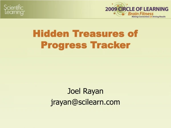 Joel Rayan jrayan@scilearn