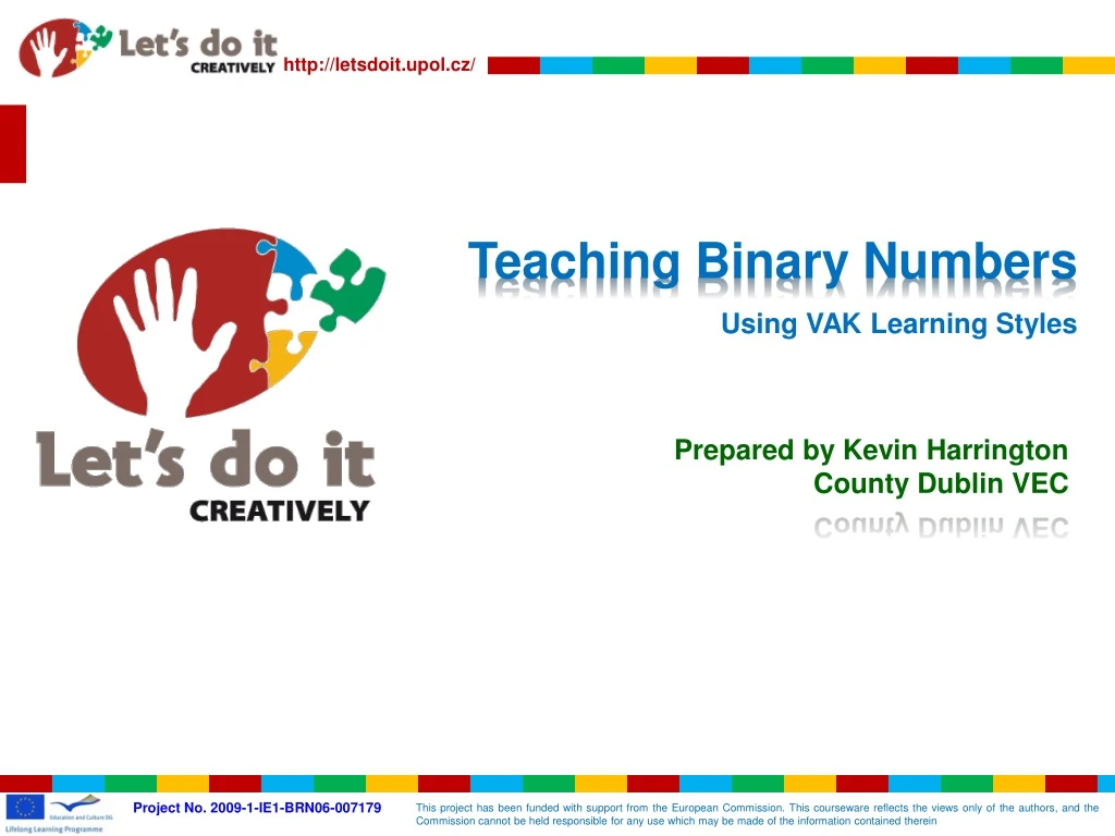teaching binary numbers using vak learning styles