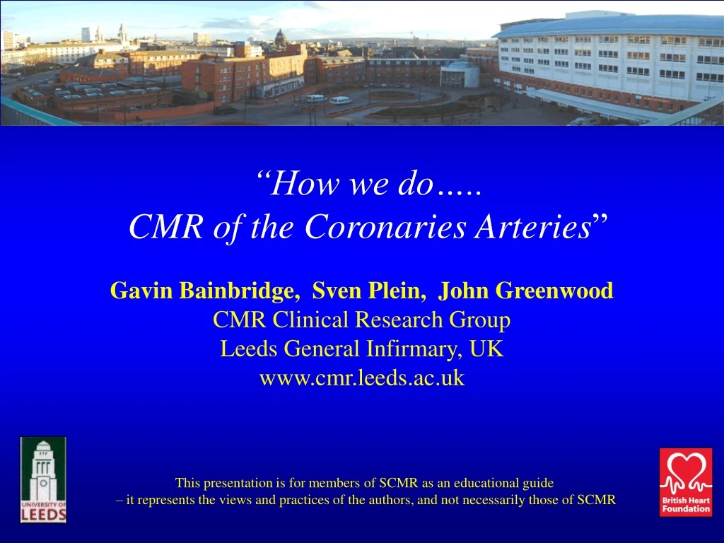 how we do cmr of the coronaries arteries