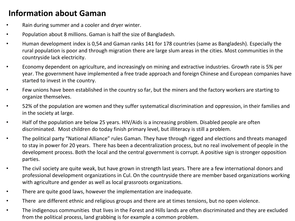 information about gaman
