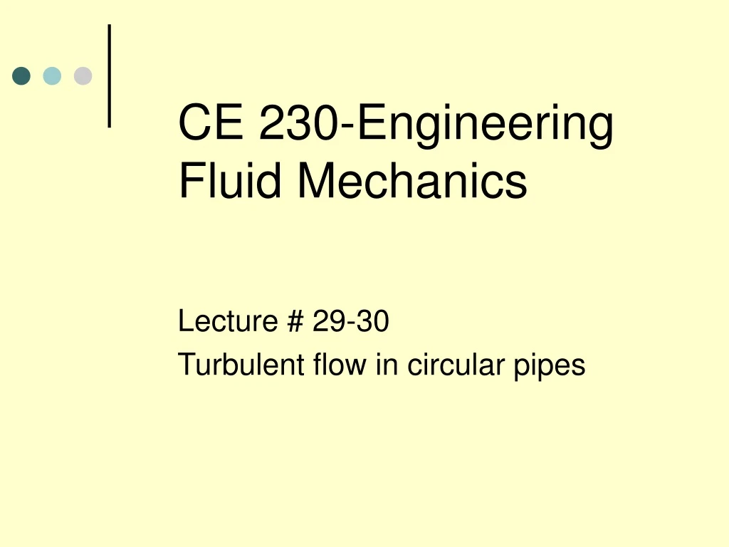 ce 230 engineering fluid mechanics