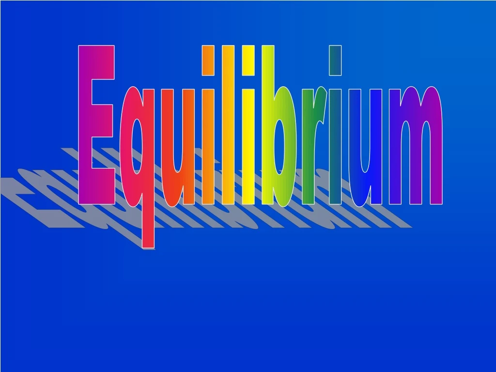 equilibrium