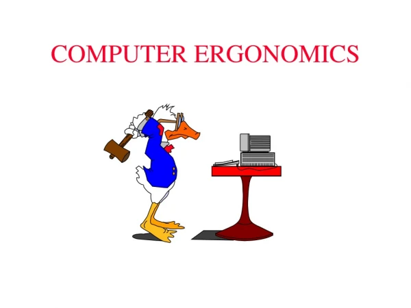 COMPUTER ERGONOMICS