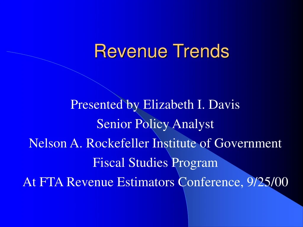 revenue trends