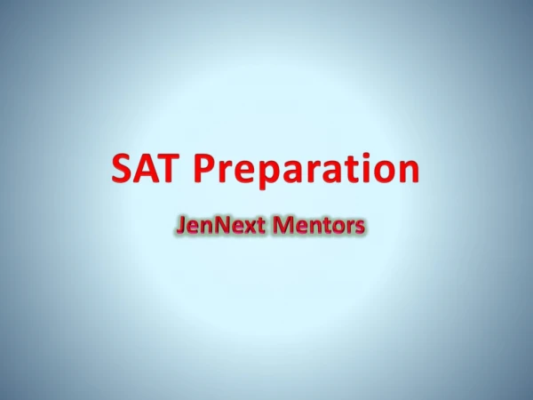 Plan Ahead with SAT Preparation in Delhi