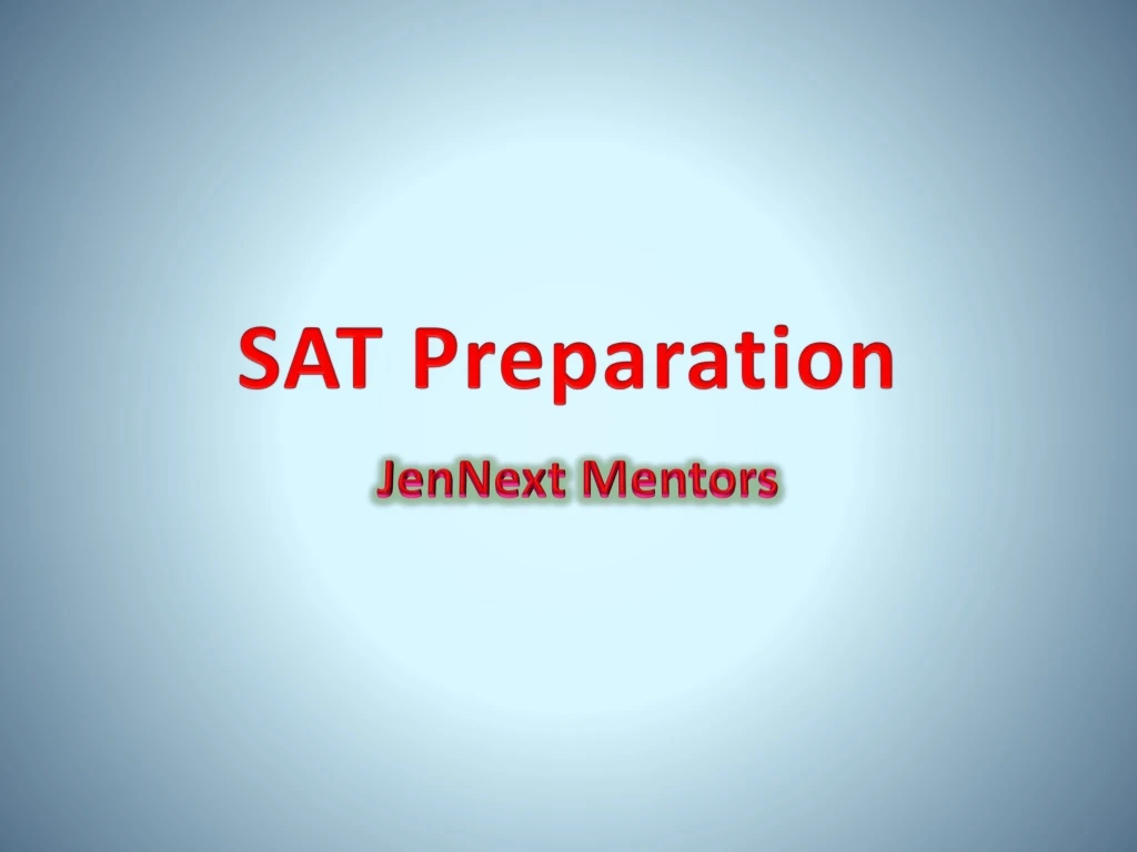 sat preparation
