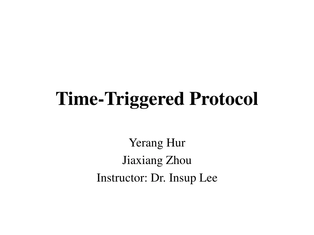 time triggered protocol