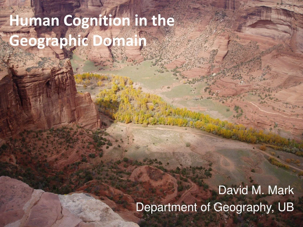 human cognition in the geographic domain