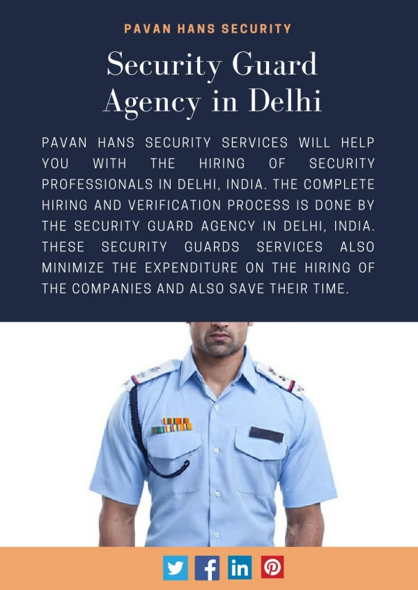 Top Security Guard Agency in Delhi, India
