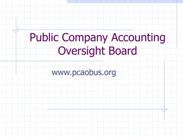 Public Company Accounting Oversight Board