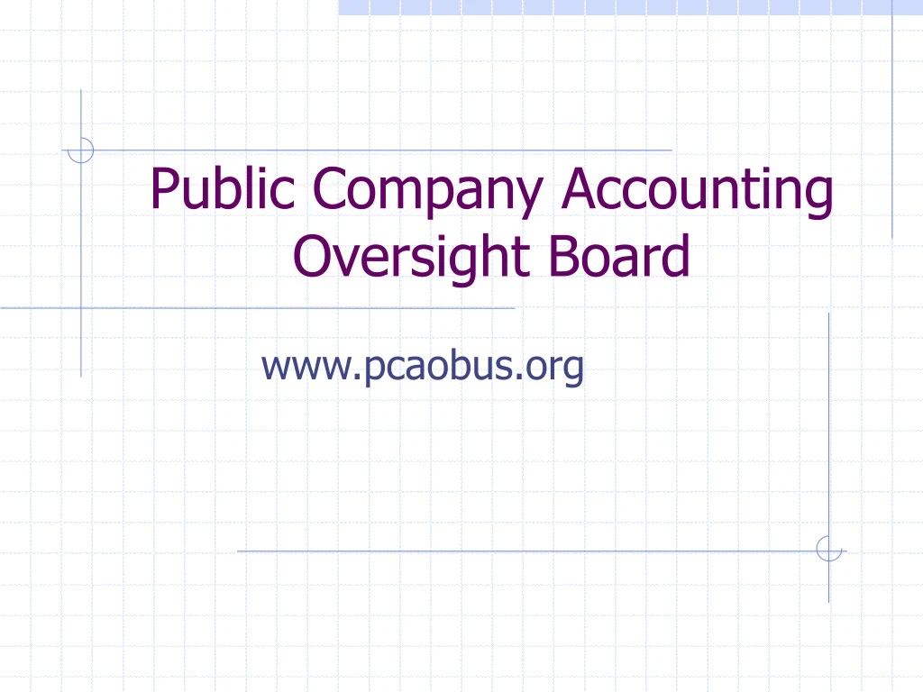 public company accounting oversight board
