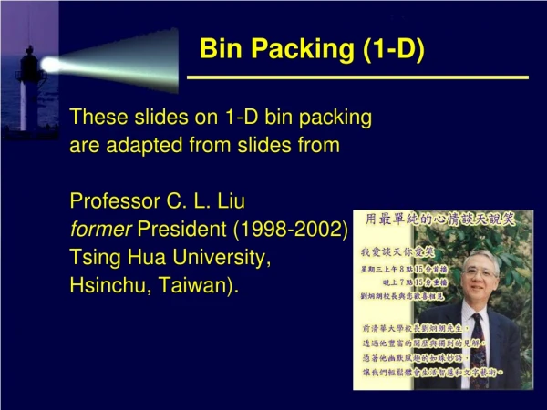 Bin Packing (1-D)