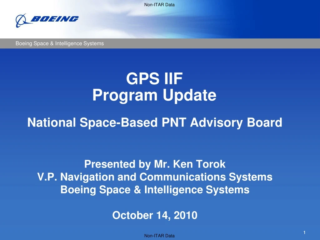 gps iif program update