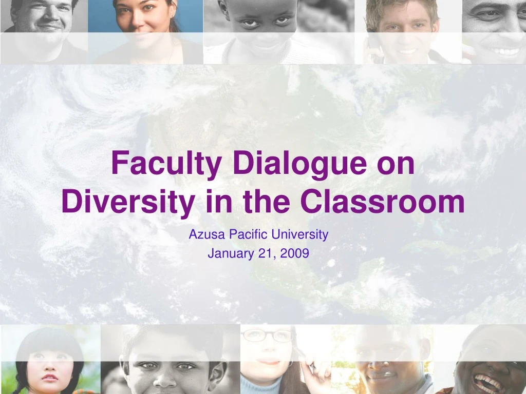 faculty dialogue on diversity in the classroom