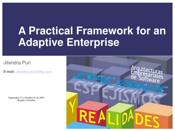 A Practical Framework for an Adaptive Enterprise