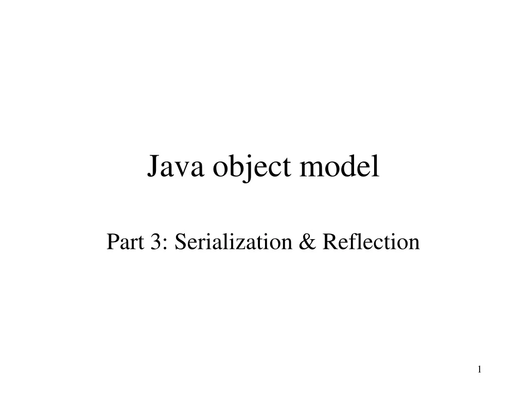 java object model