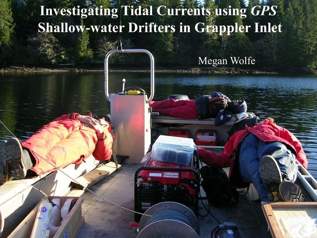 investigating tidal currents using gps shallow