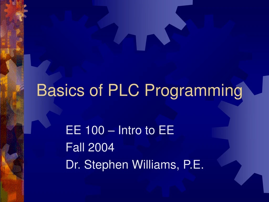 basics of plc programming