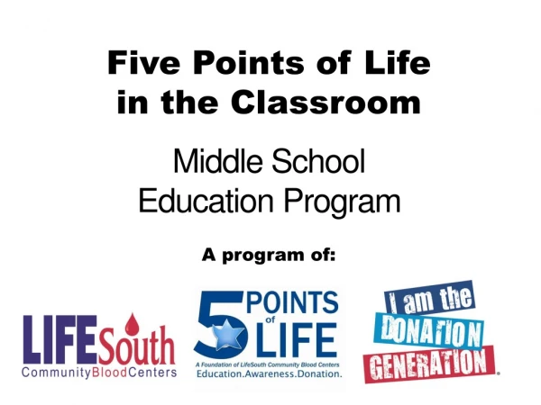 Middle School Education Program