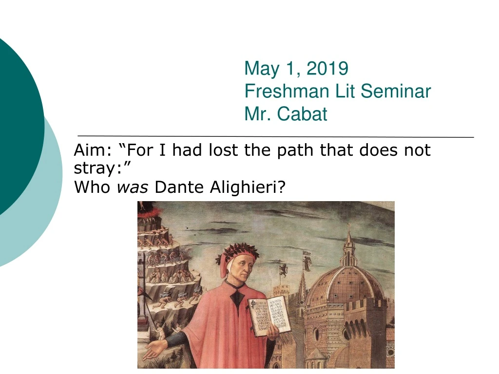 may 1 2019 freshman lit seminar mr cabat